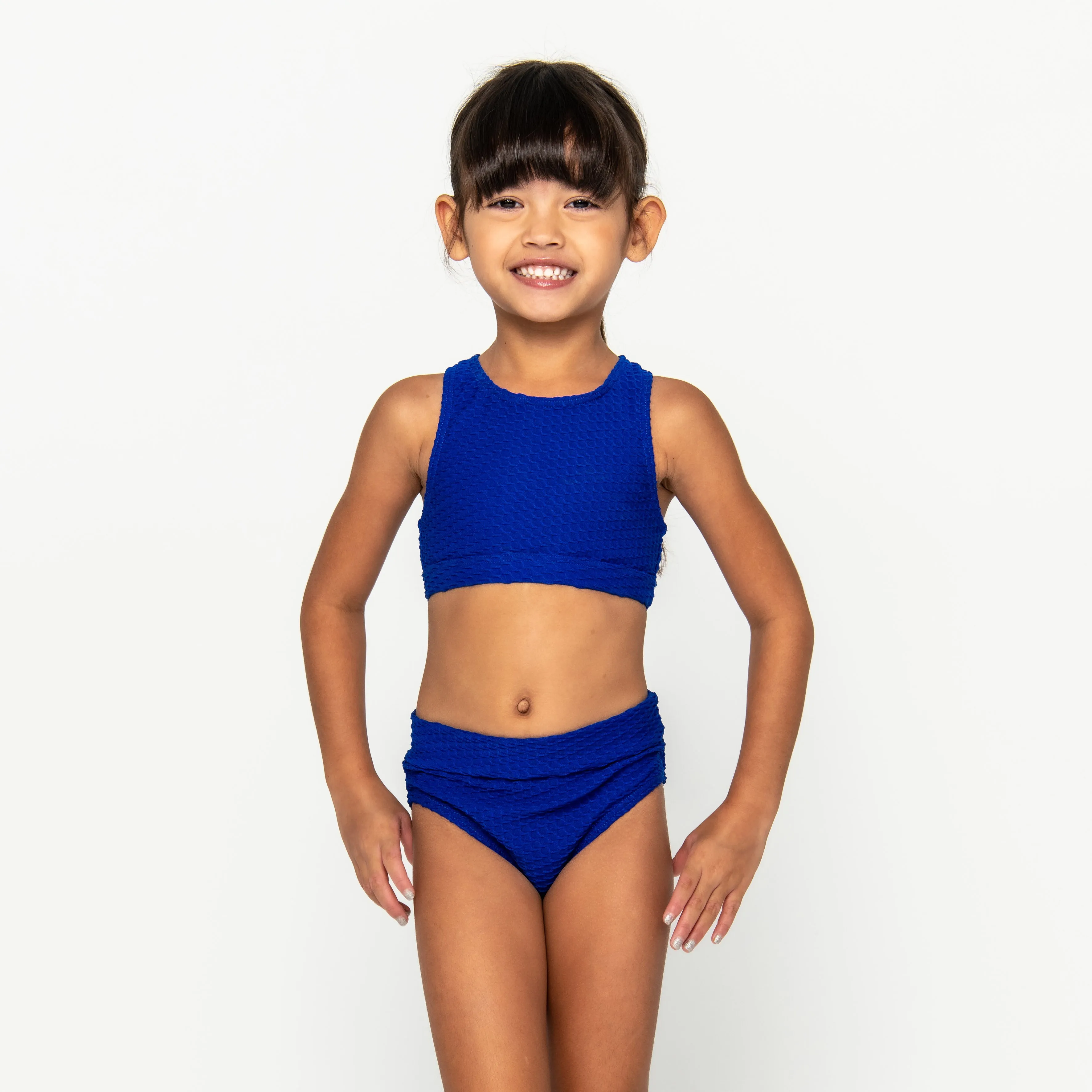 Mini Gia Bikini Set Final Sale - Sapphire Waffle