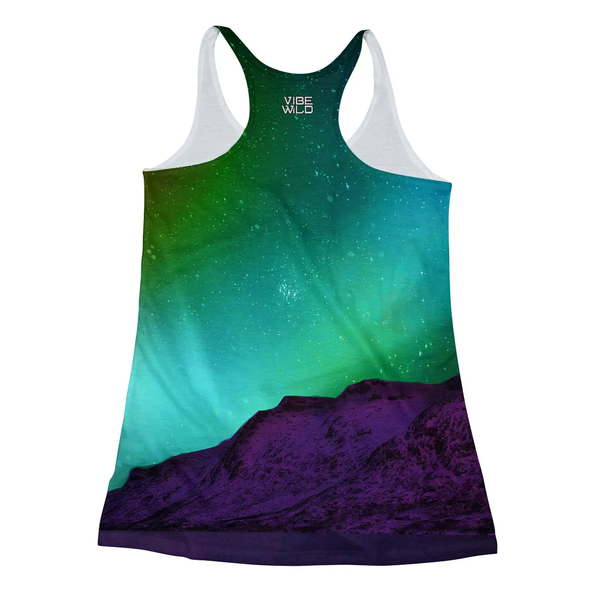 Minty Northern Lights Racerback Tank