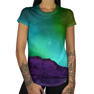 Minty Northern Lights Women's Tee