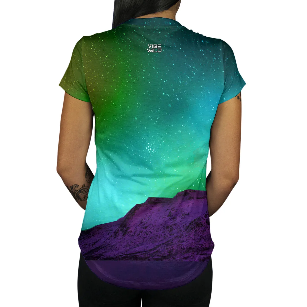 Minty Northern Lights Women's Tee