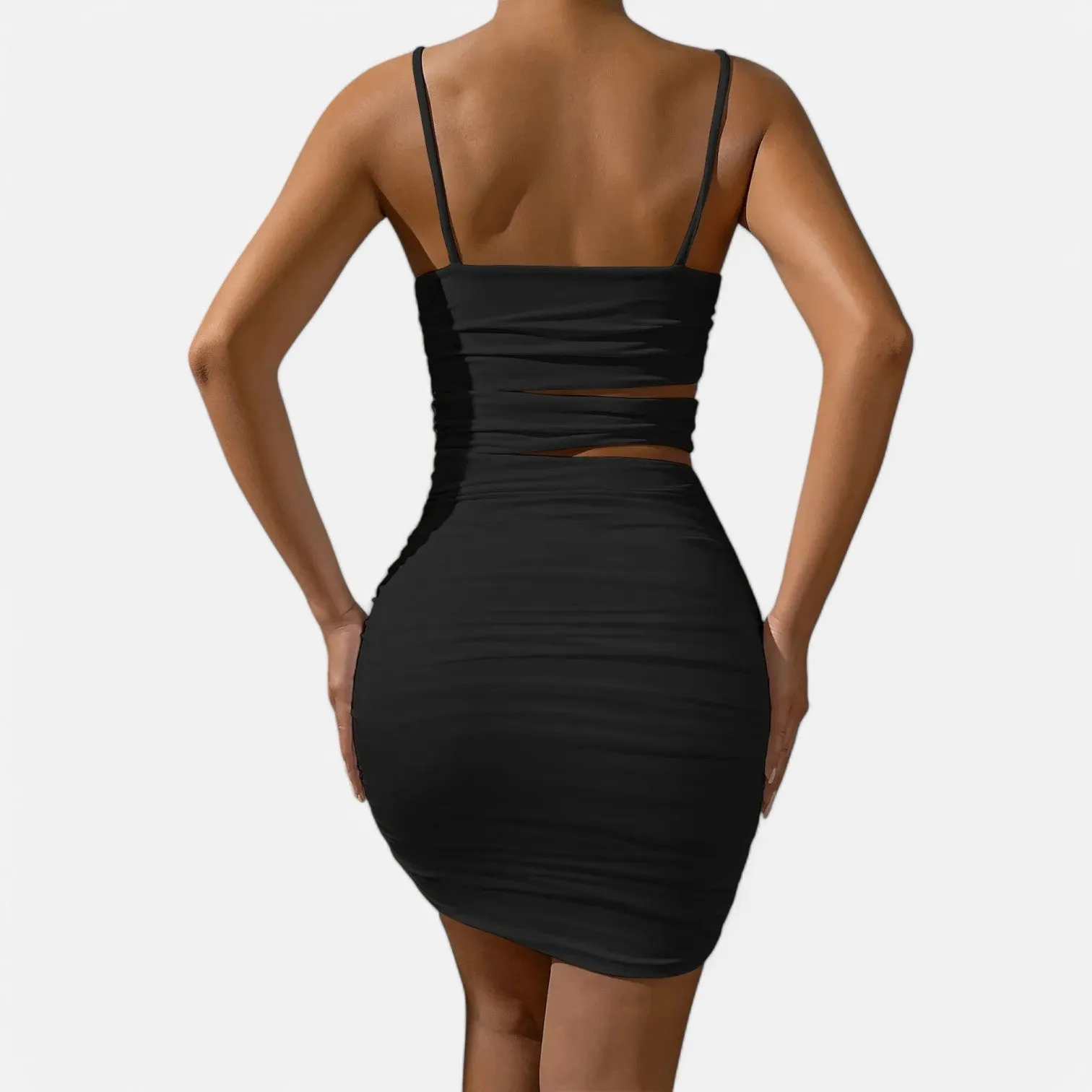 Monacogents | Women's Sexy Spaghetti Strap Bodycon Mini Dress Backless Party Outfit