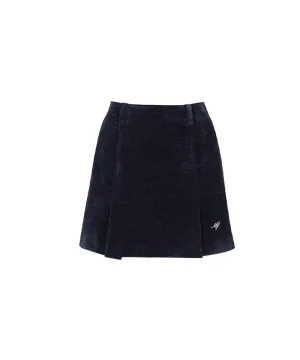 Monday Flow Soft Corduroy Skirt - Dark Navy