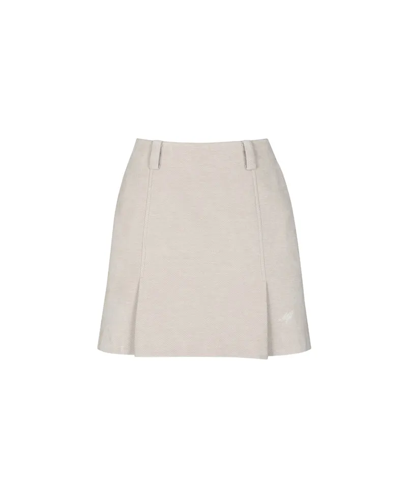 Monday Flow Soft Corduroy Skirt - Light Beige