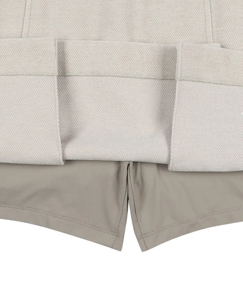 Monday Flow Soft Corduroy Skirt - Light Beige