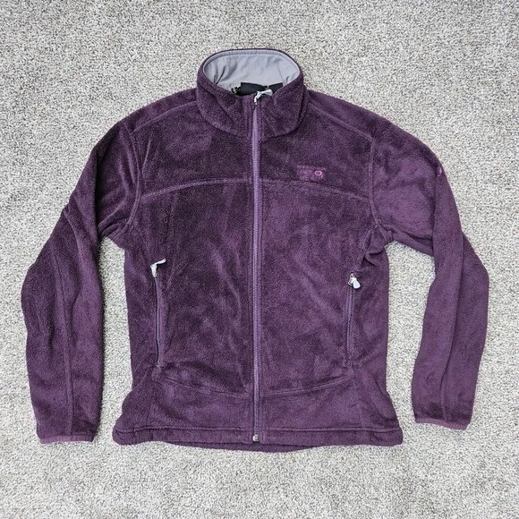 Mountain Hardwear Pyxis Soft Fleece Jacket Purple Full Zip Women's Size Medium