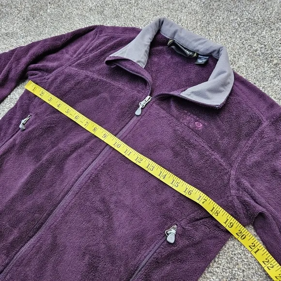Mountain Hardwear Pyxis Soft Fleece Jacket Purple Full Zip Women's Size Medium