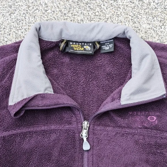 Mountain Hardwear Pyxis Soft Fleece Jacket Purple Full Zip Women's Size Medium