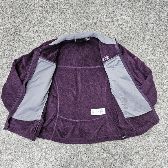 Mountain Hardwear Pyxis Soft Fleece Jacket Purple Full Zip Women's Size Medium