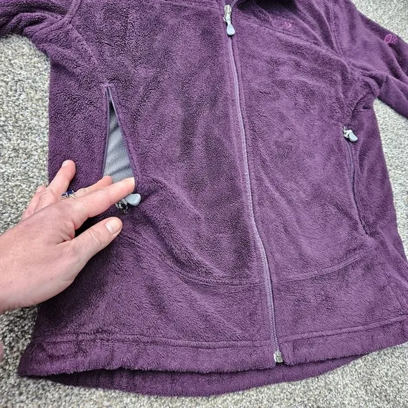 Mountain Hardwear Pyxis Soft Fleece Jacket Purple Full Zip Women's Size Medium