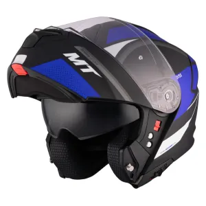 MT Genesis SV Helmet Cave A7 Matt Black / Blue