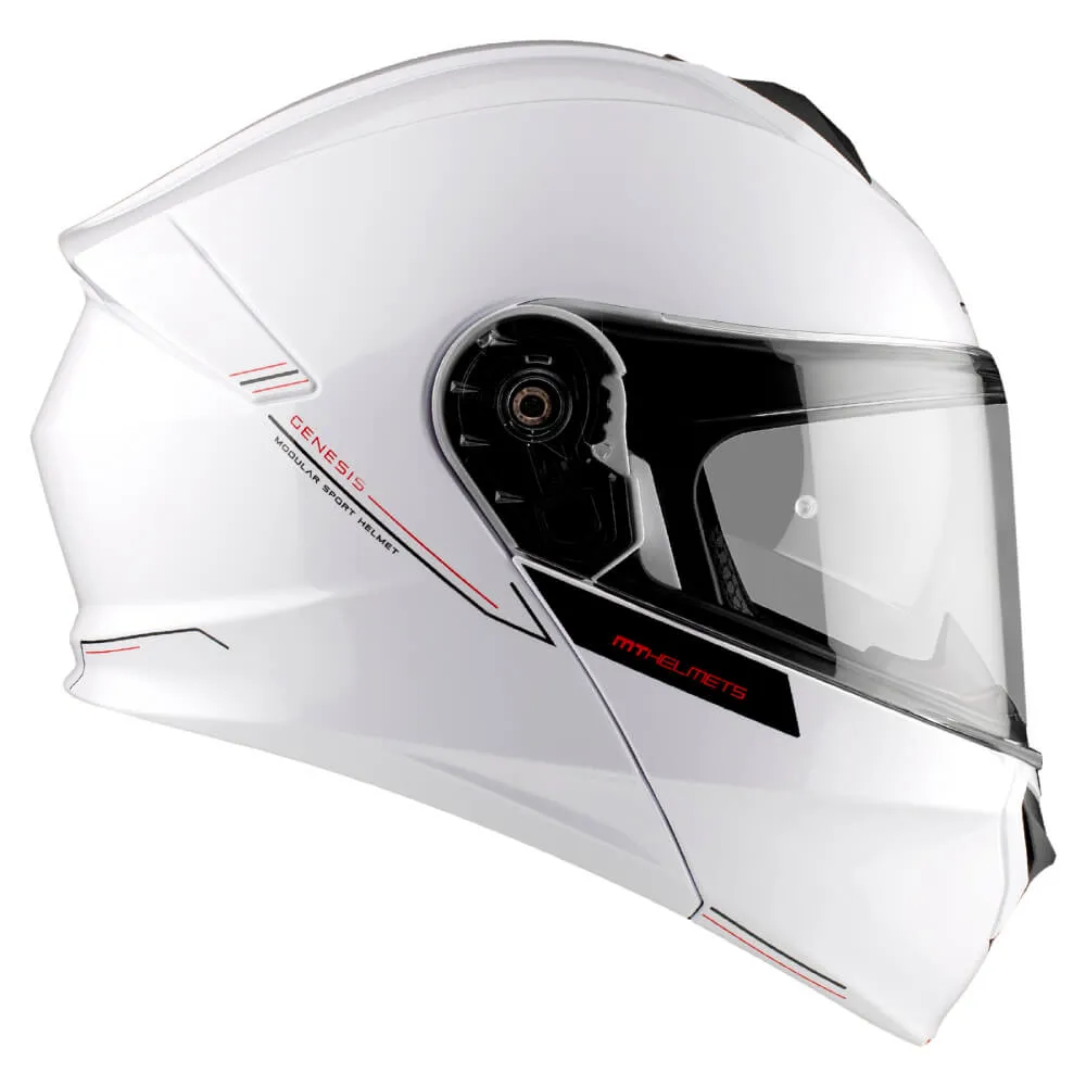 MT Genesis SV Helmet Solid A0 Gloss Pearl White