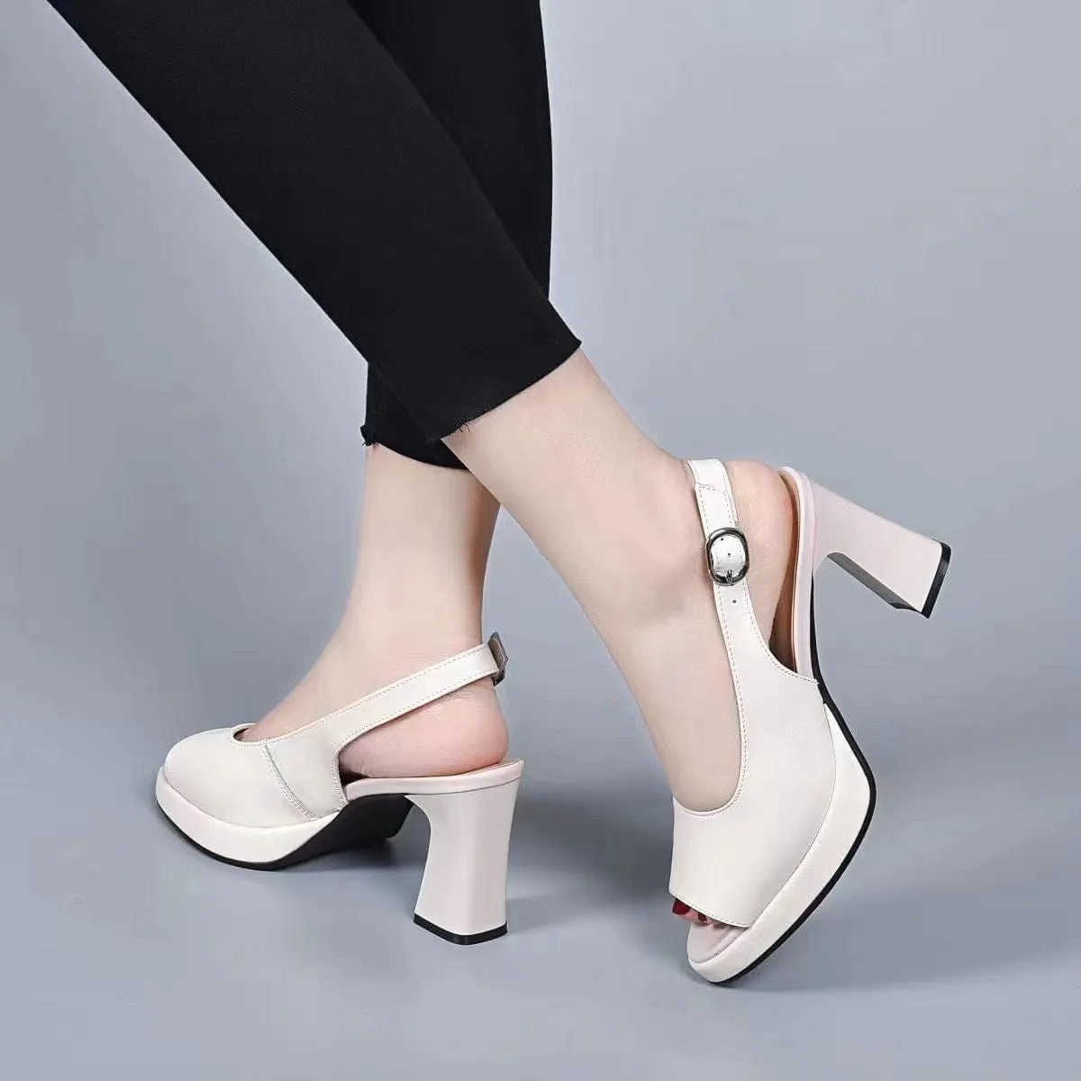 Natalia® | Breathable leather heels!