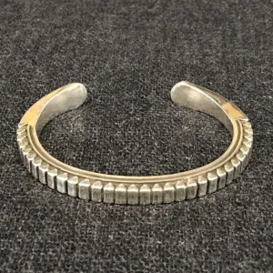 Native American Indian Silver Bracelet by Lyle Secatero