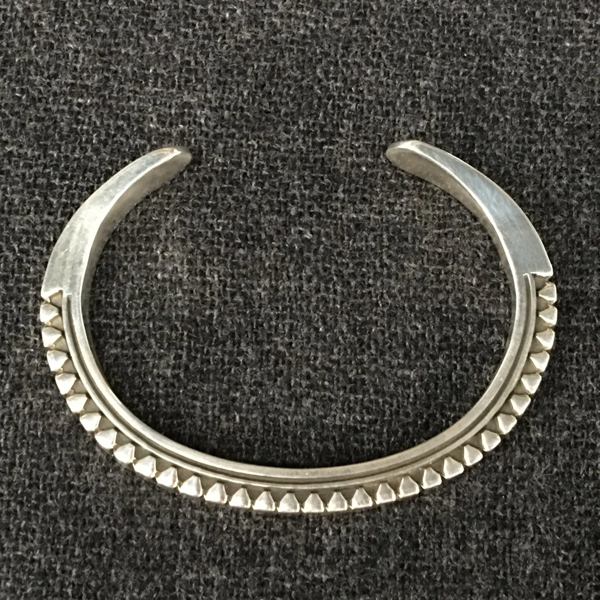 Native American Indian Silver Bracelet by Lyle Secatero