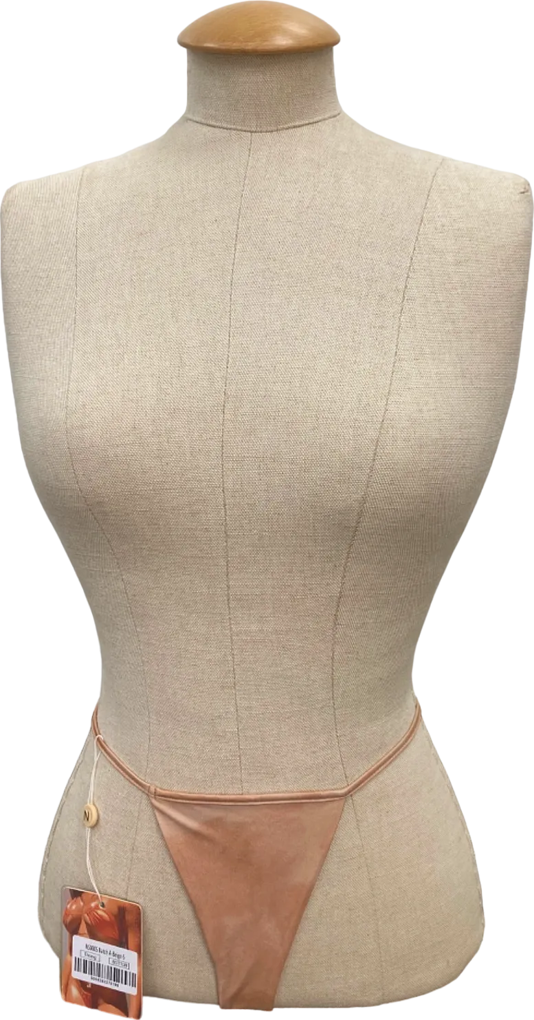 Neena Beige Thong Bottom Swimwear UK S