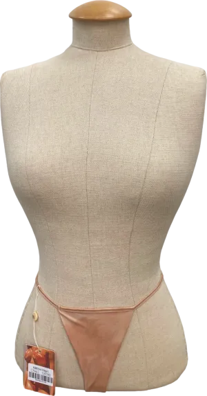 Neena Beige Thong Bottom Swimwear UK S