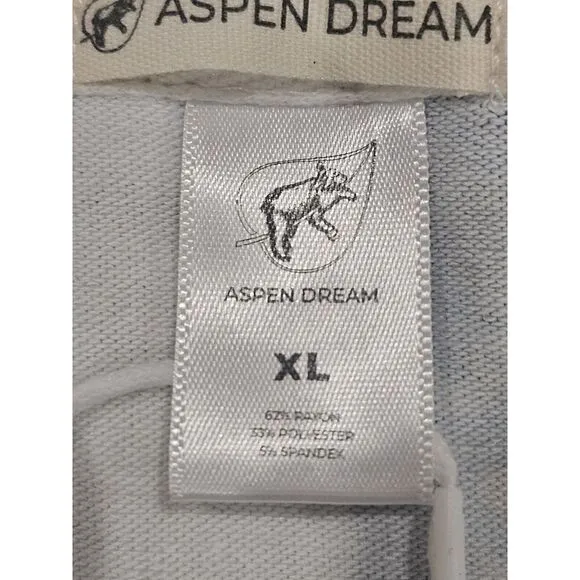 NEW! Aspen Dream Long Sleeve Lounge Wear Top Pool Dogs AOP‎ Soft Women's XL NWT