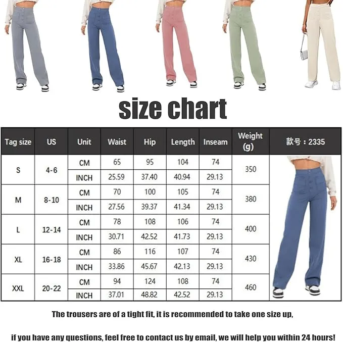NEW Flexipants - Women's Casual High Waist Stretch Pants, Straight Leg Flexi Pants for Women KHAKI Sz XL