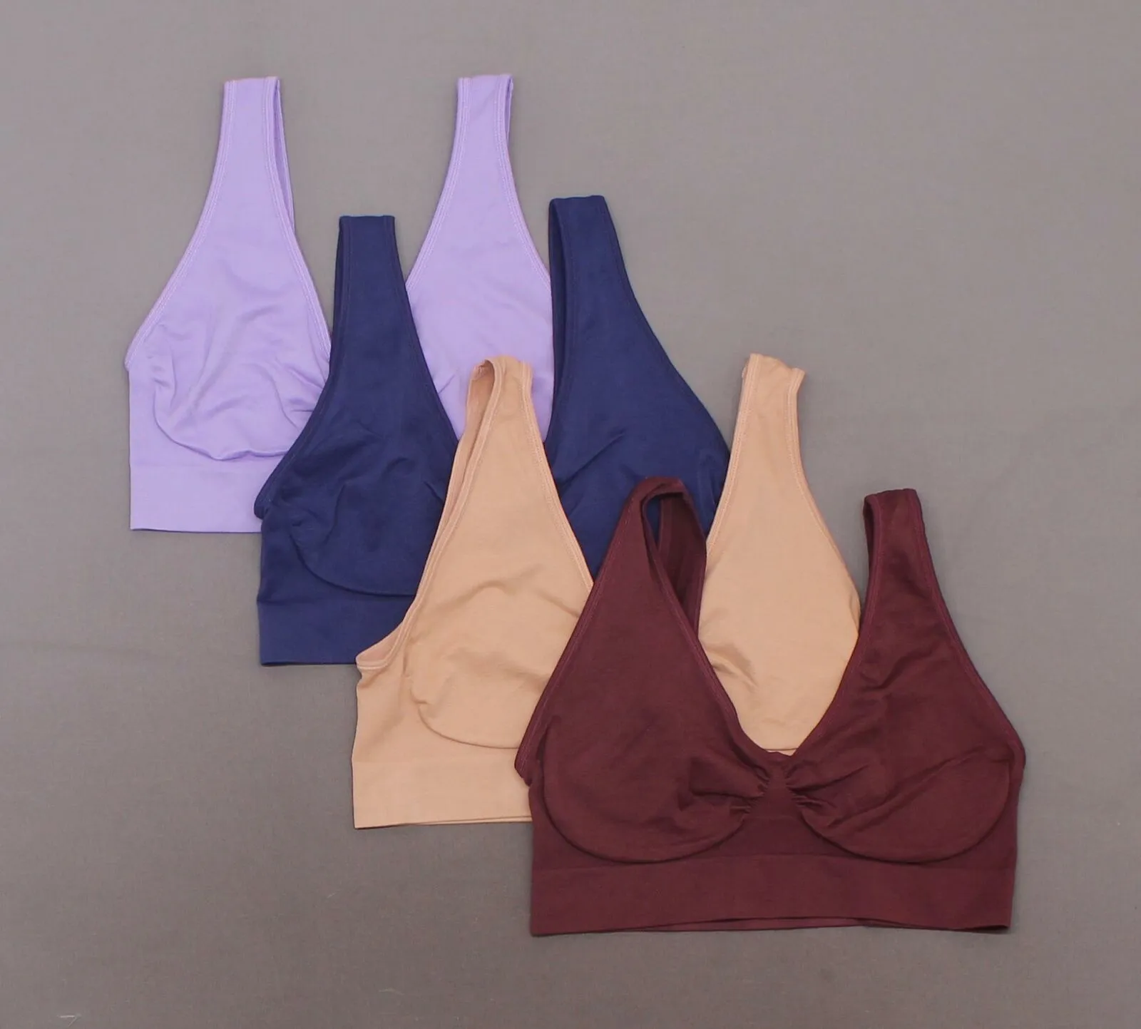 NEW Rhonda Shear Women's LOT OF 4 Seamless Ahh Bras. 700322-NEW Small