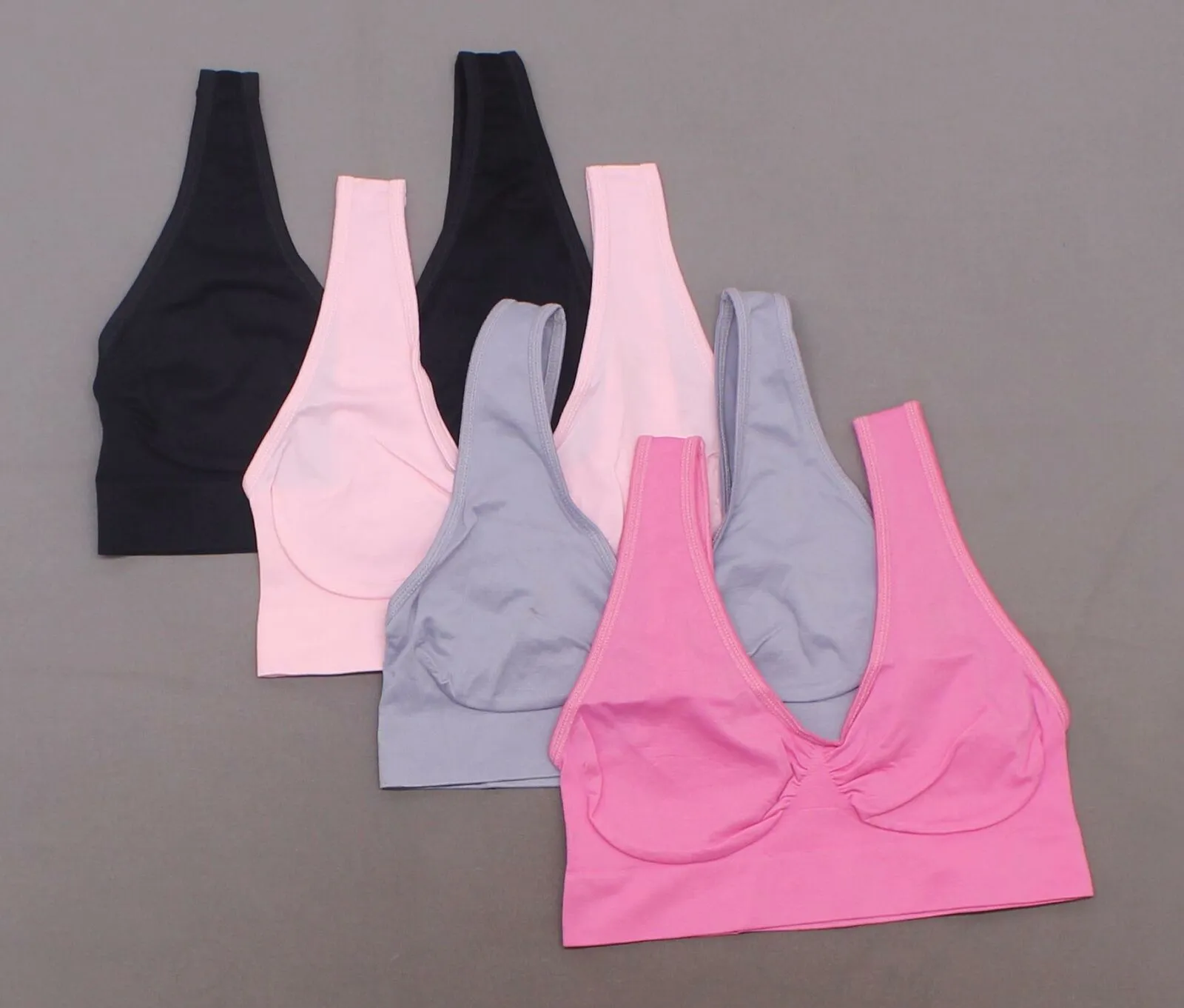 NEW Rhonda Shear Women's LOT OF 4 Seamless Ahh Bras. 700322-NEW Small