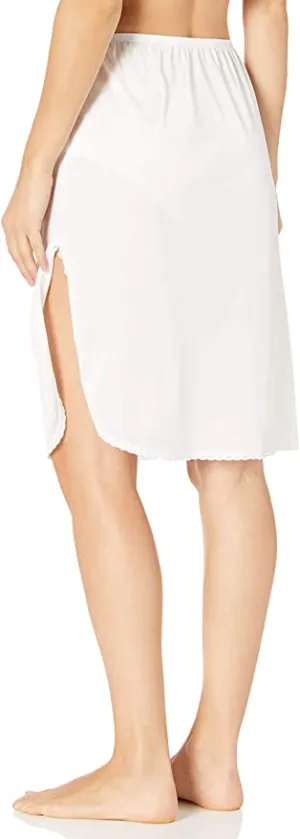 New Vanity Fair Women's 360 Half Slip #11760, 16" Length in Star White, Sz S!