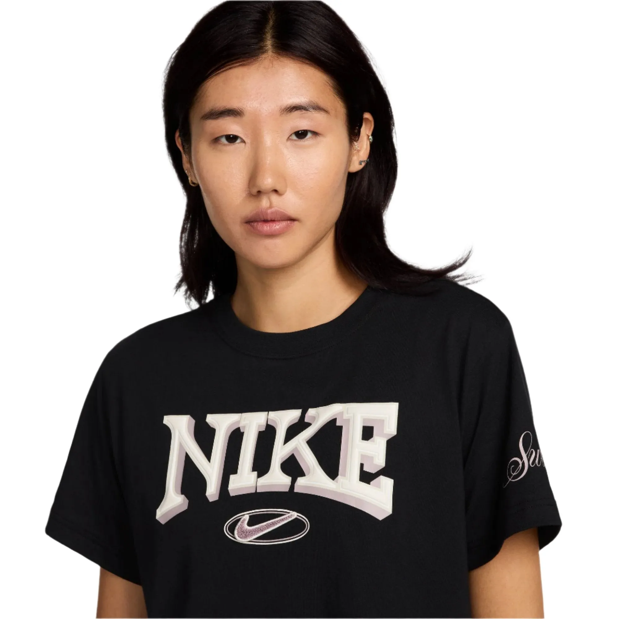 Nike Women Sportswear Loose Short-Sleeve Cropped T-Shirt | FZ2856-010