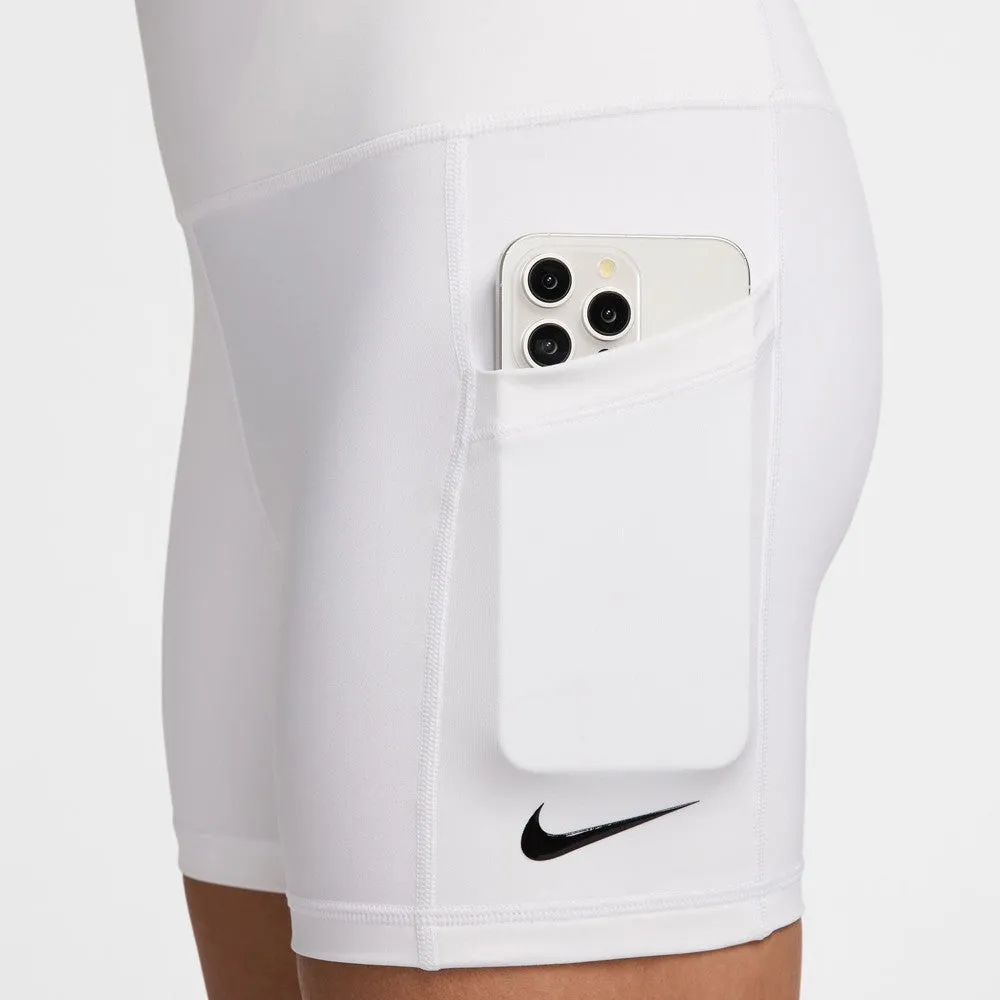 Nike Women's Court Ball Short with Pockets - White