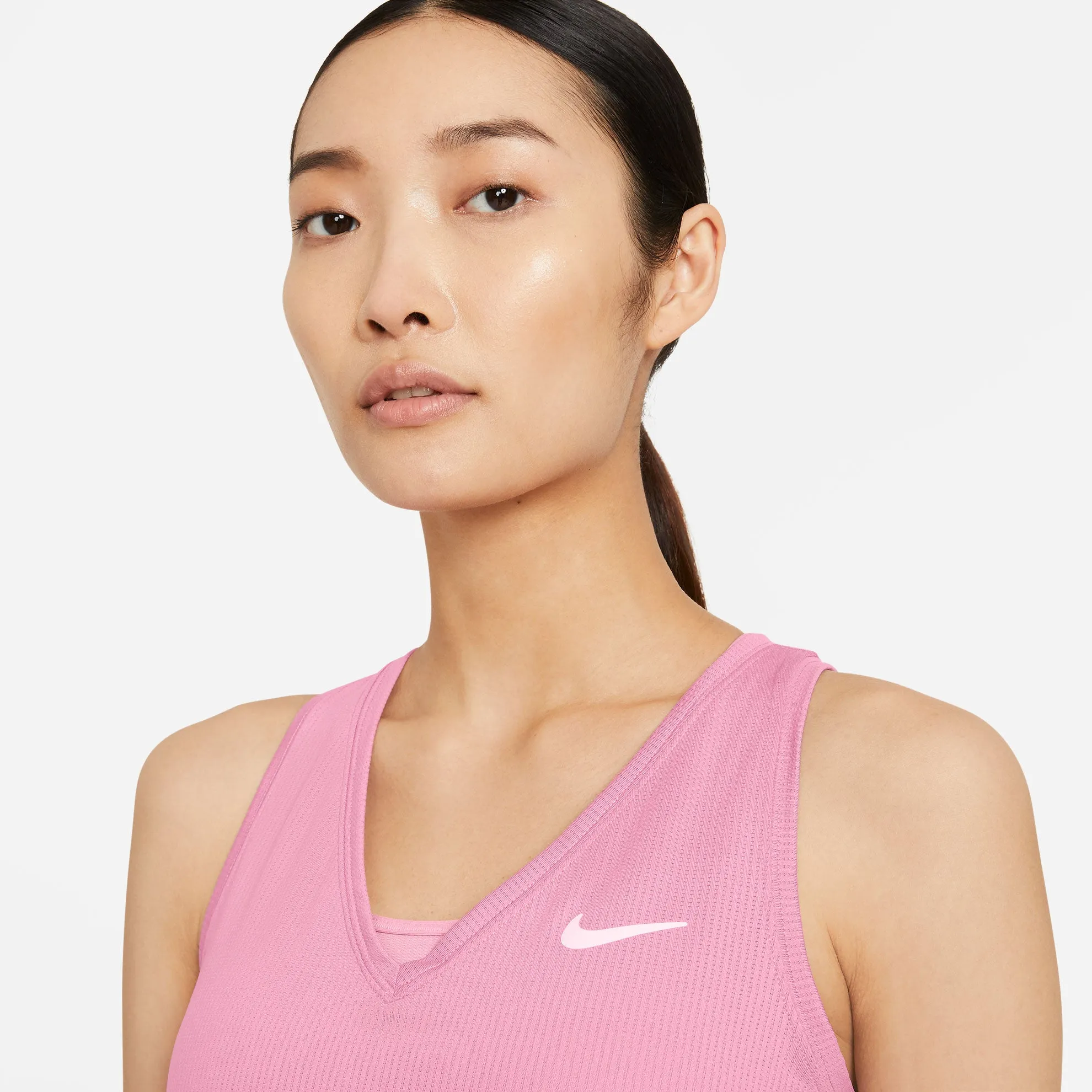 Nike Women's Dri-FIT Victory Tank (Elemental Pink/White)