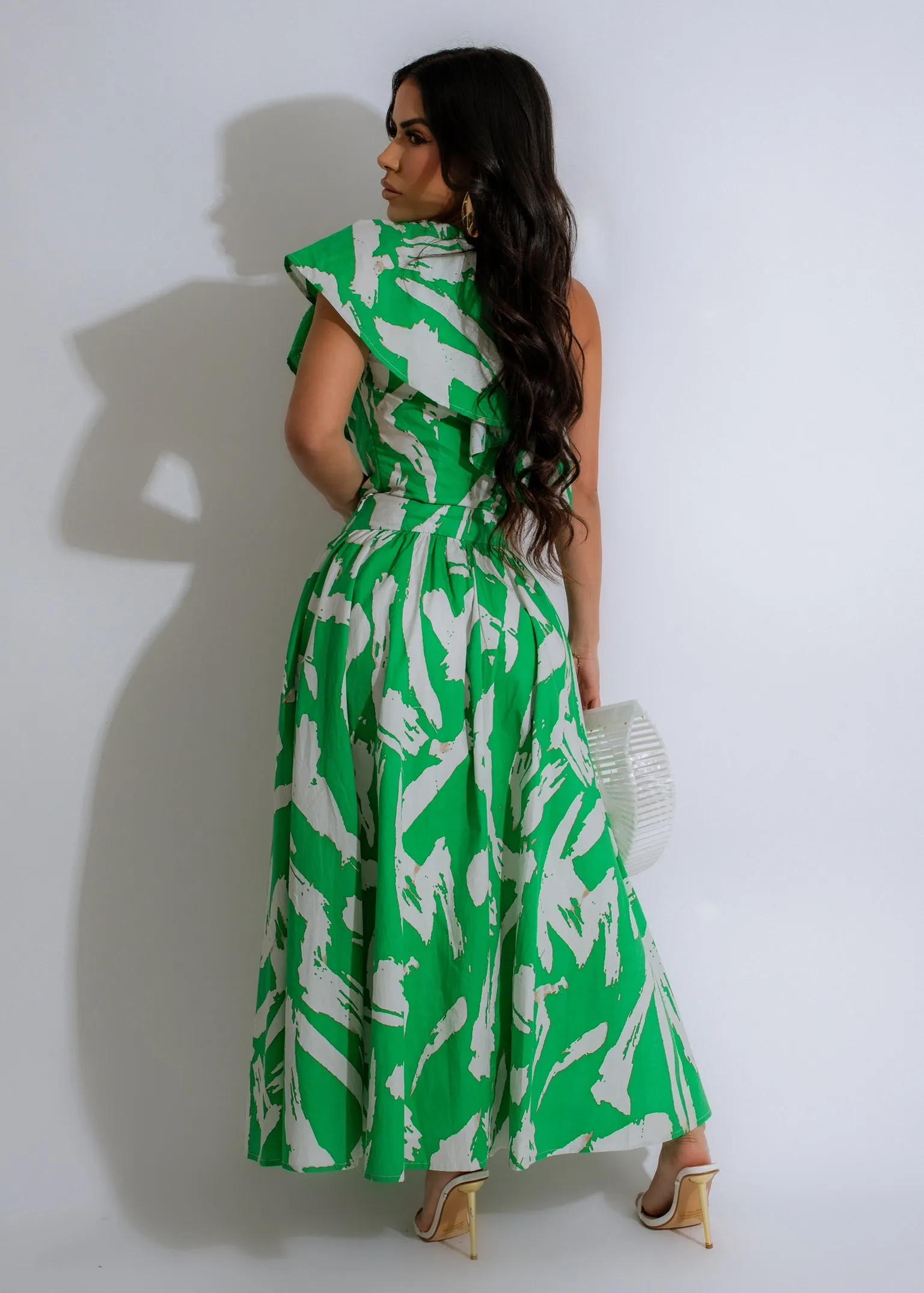 No Complications Skirt Set Green