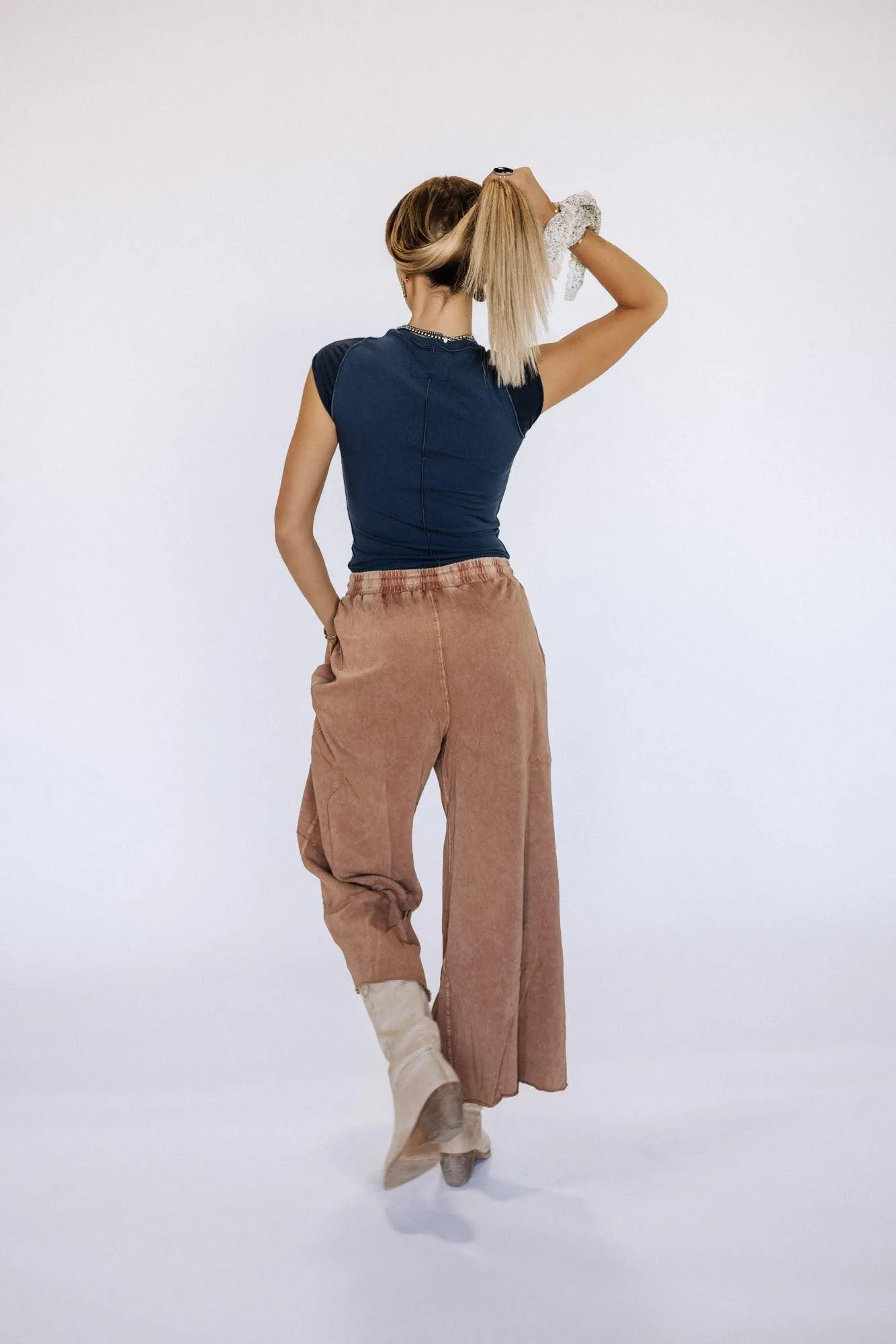 Nova Cap Sleeve Top In Navy
