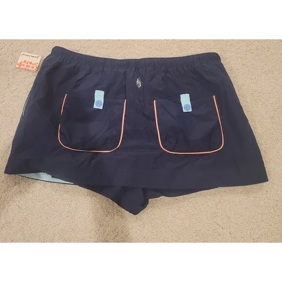 NWT Free People Movement Outskirt Skort Blue Women's Medium Athleisure MSRP $68