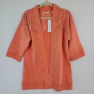 NWT Soft Surroundings Women's Ellie Topper Cardigan - Coral Reef - Choose Size