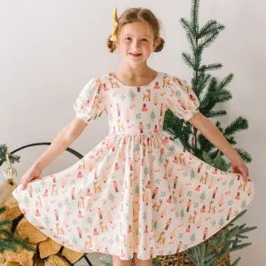 Ollie Jay Puff Twirl Dress- Nutcracker