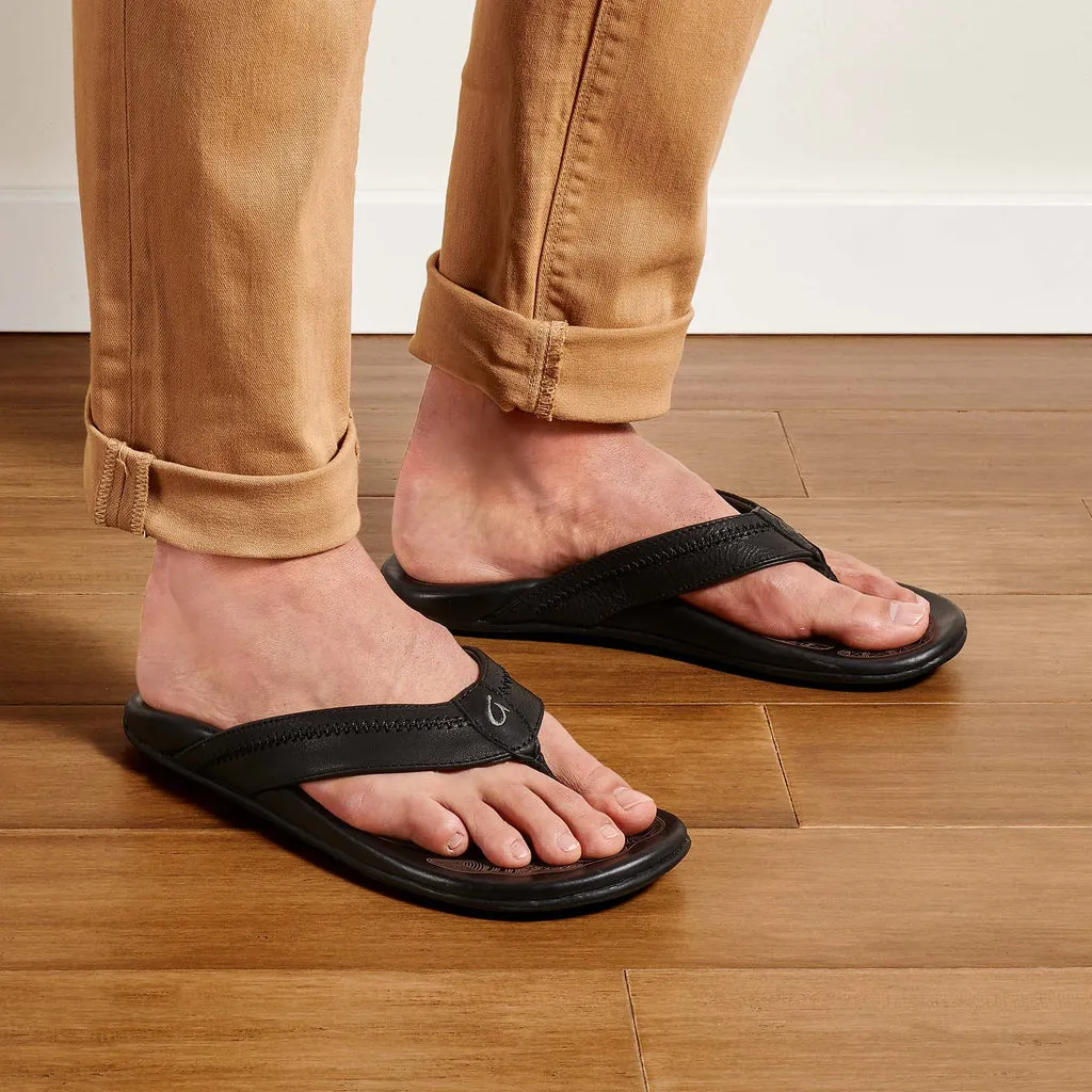 OluKai Hiapo Leather Sandals