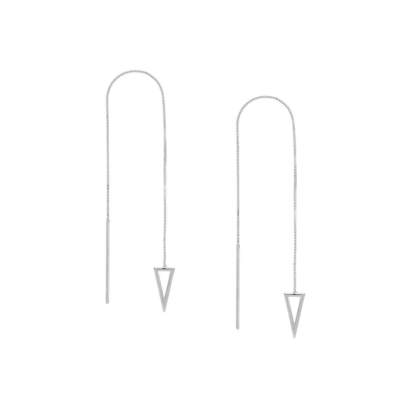 Open Pyramid Threader Earrings