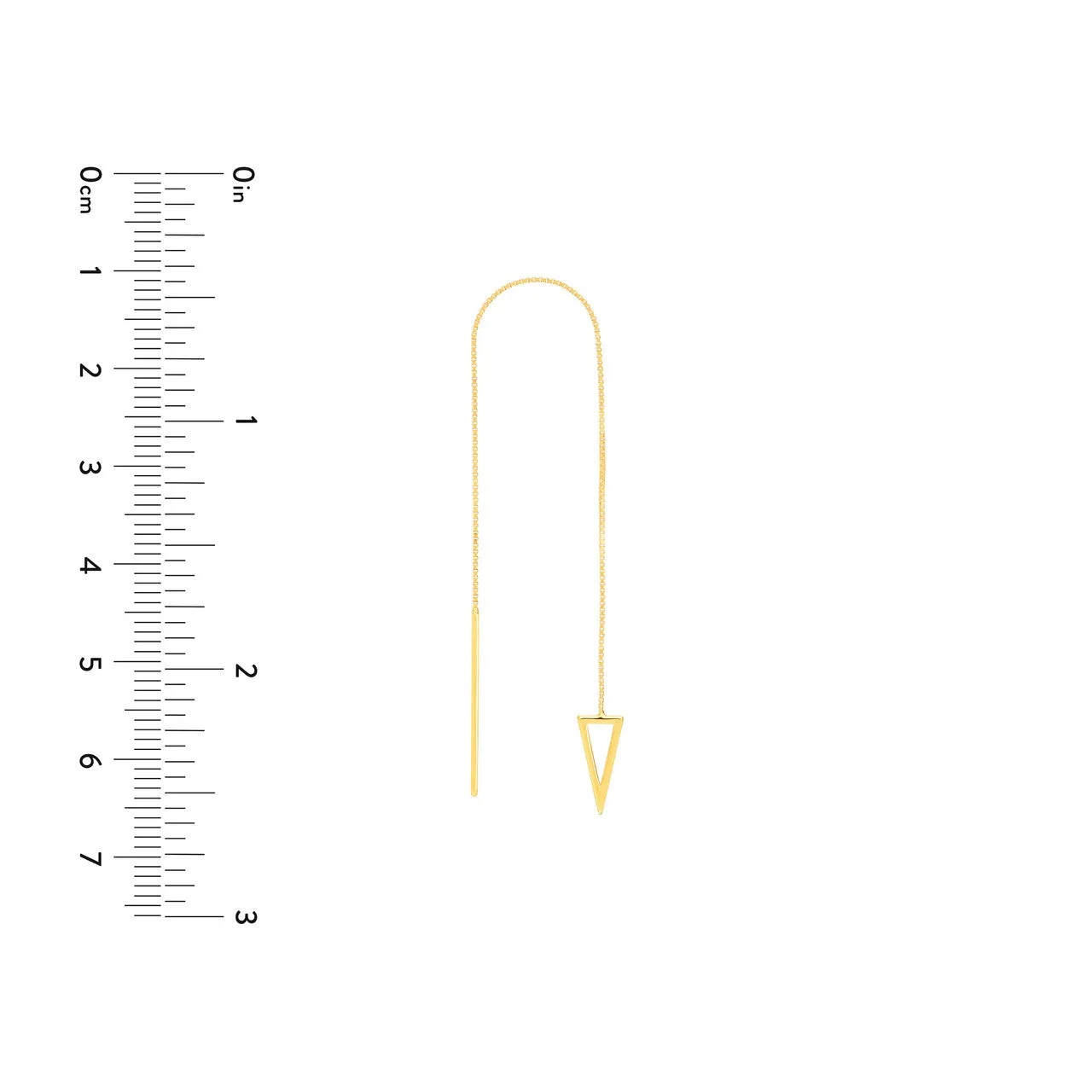 Open Pyramid Threader Earrings