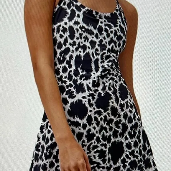 Outdoor Voices Women's The Exercise Dress in Dalmation Print Size M