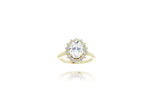 Oval Halo Engagement Ring