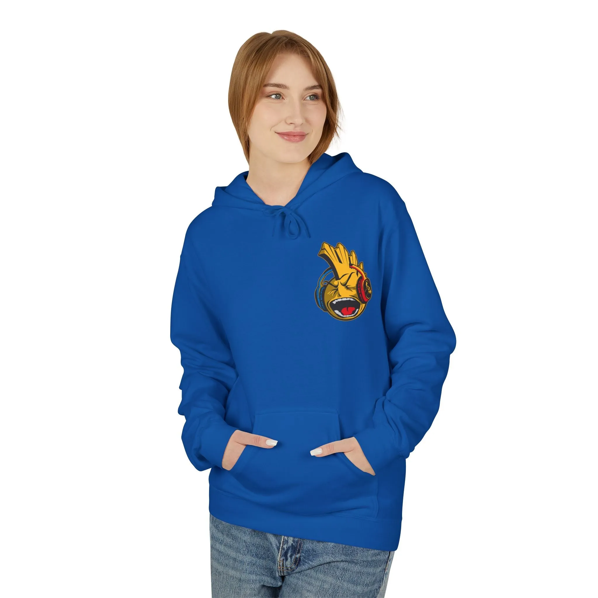 P Noise Sun Hood Unisex Midweight Softstyle Fleece Hoodie