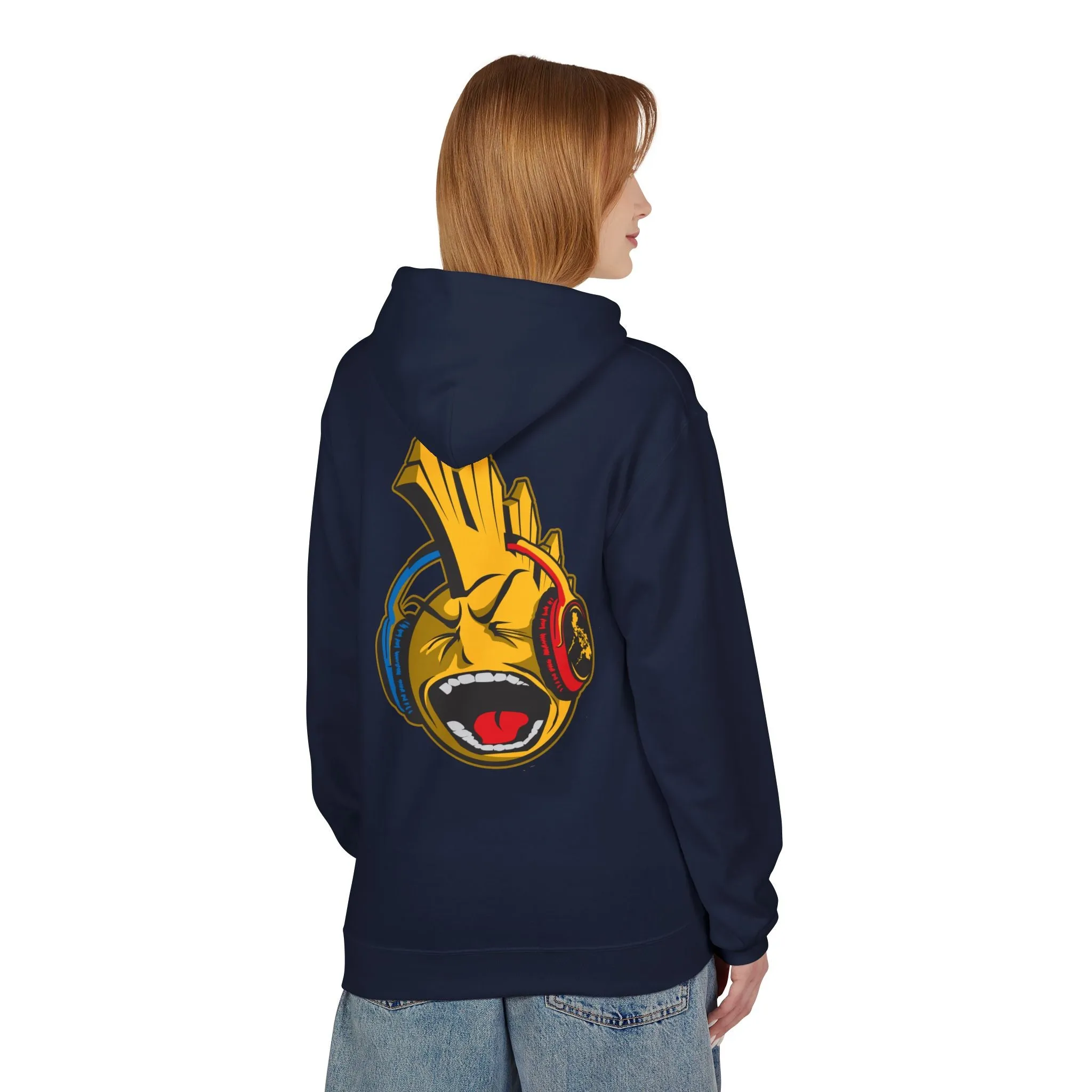 P Noise Sun Hood Unisex Midweight Softstyle Fleece Hoodie