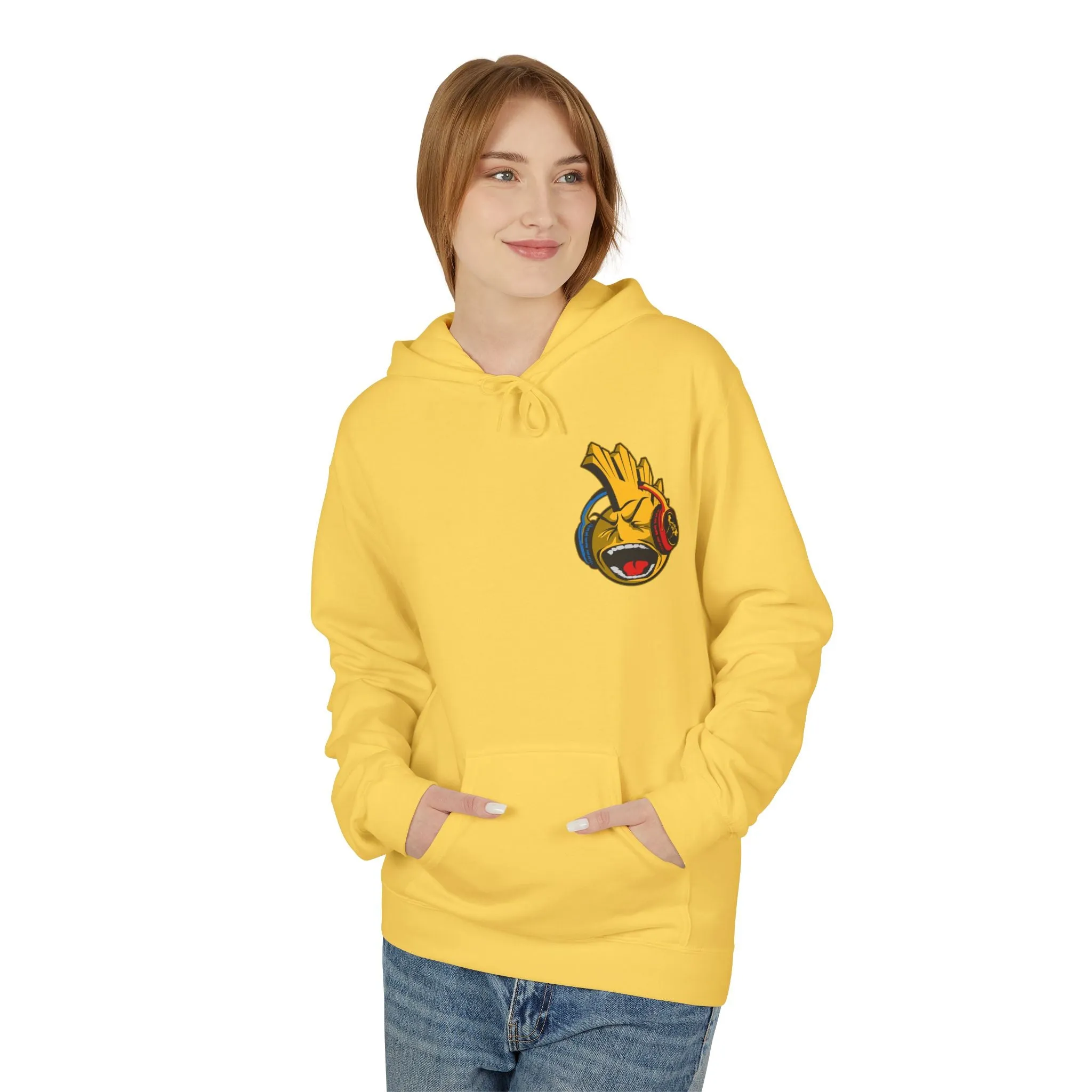 P Noise Sun Hood Unisex Midweight Softstyle Fleece Hoodie