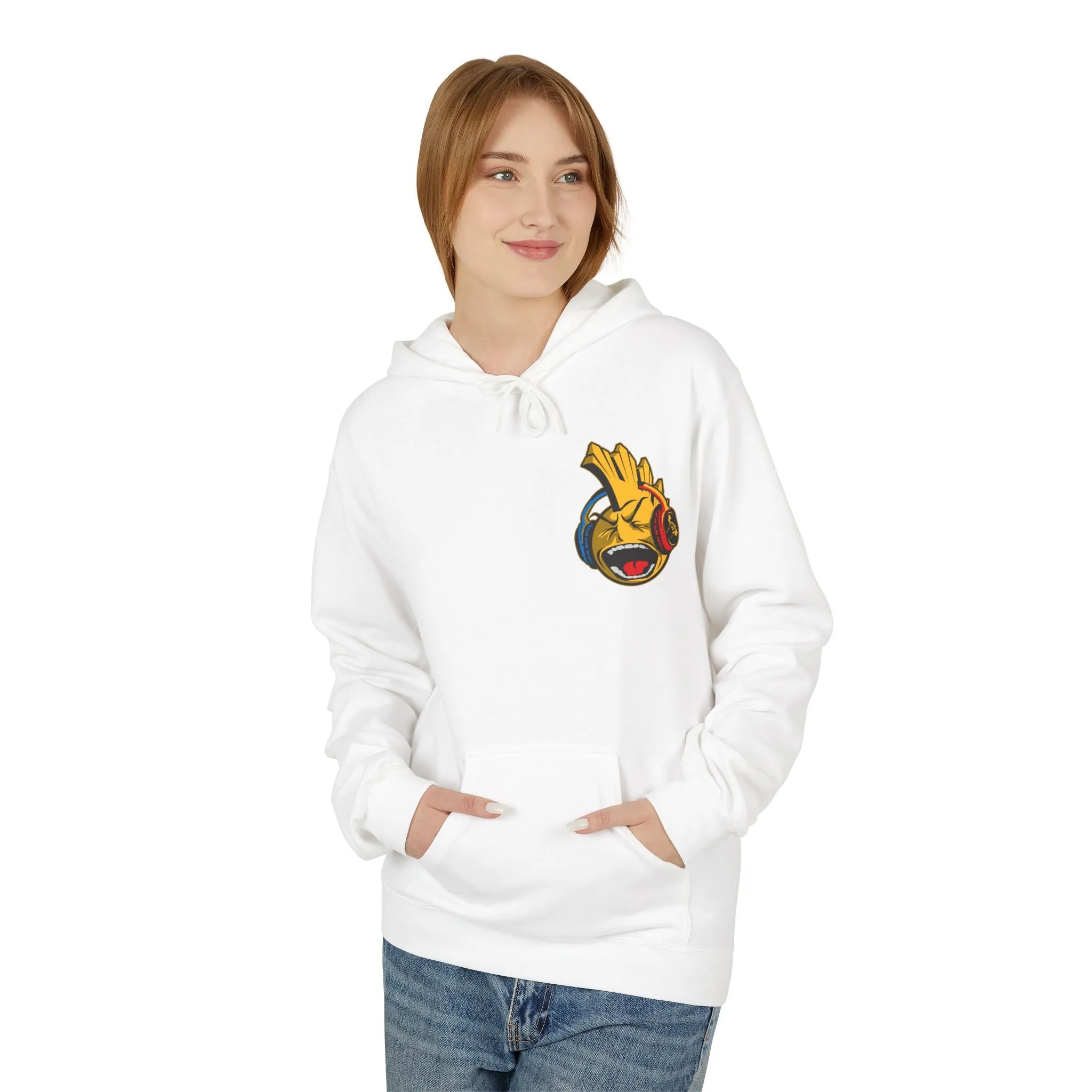 P Noise Sun Hood Unisex Midweight Softstyle Fleece Hoodie