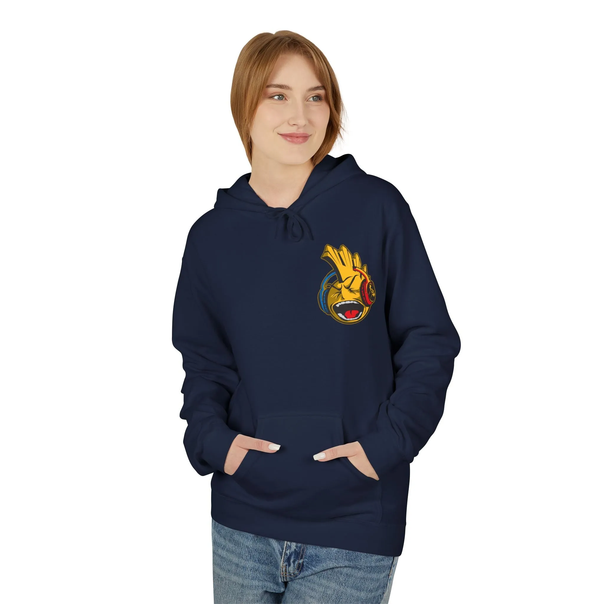 P Noise Sun Hood Unisex Midweight Softstyle Fleece Hoodie