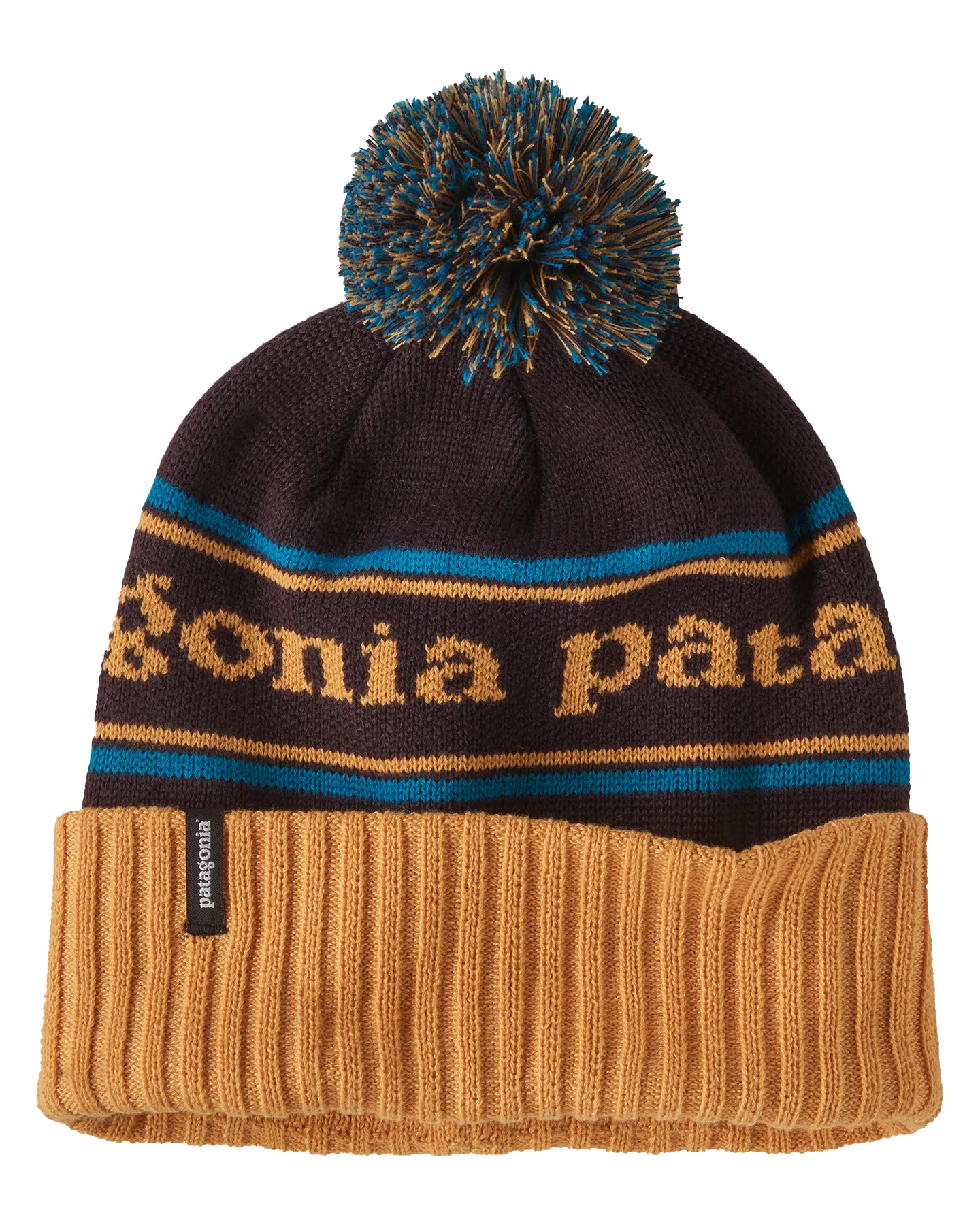 Patagonia Powder Town Beanie  - Park Stripe: Dried Mango