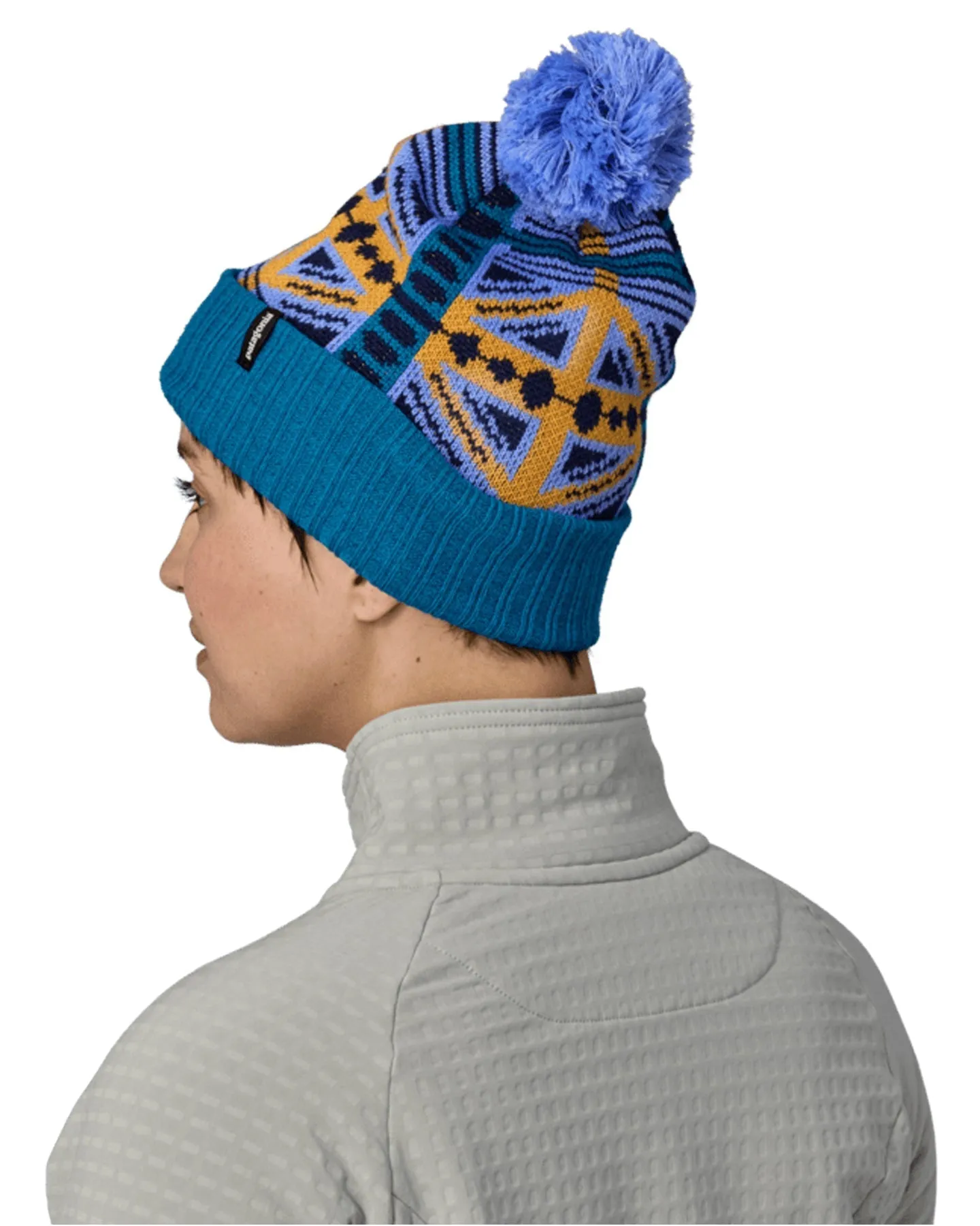 Patagonia Powder Town Beanie - Snow Beam / Pale Periwinkle
