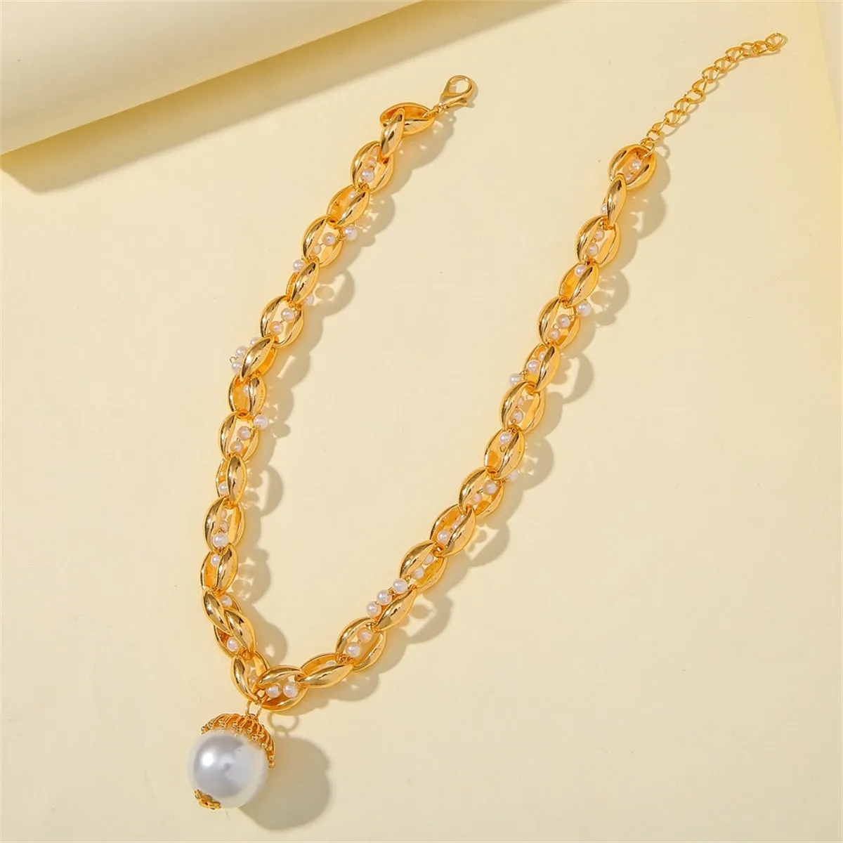 Pearl & 18K Gold-Plated Crossing Twine Choker Necklace