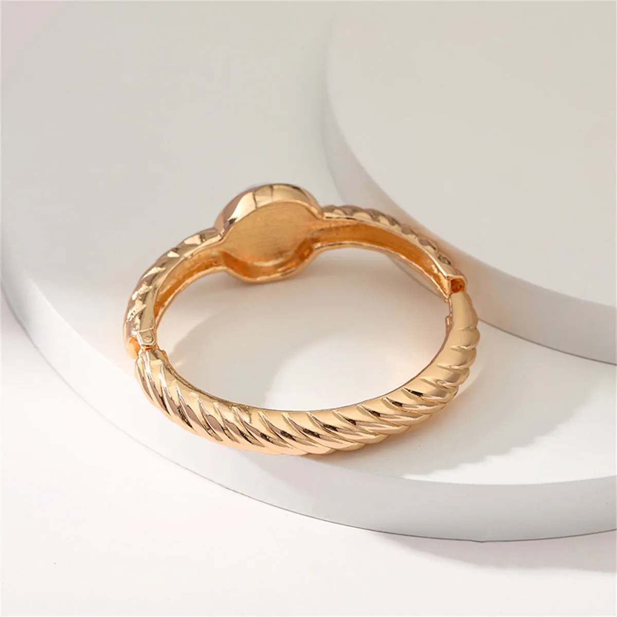 Pearl & 18K Gold-Plated Twine Bangle