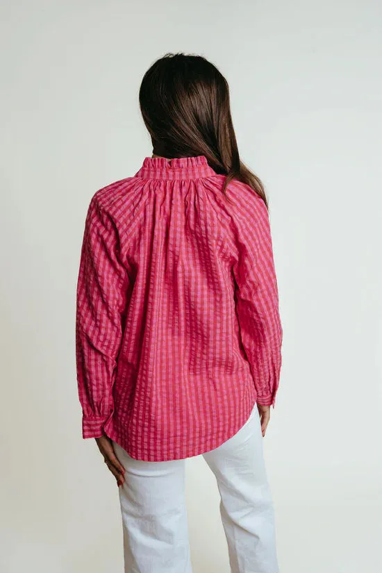 Perry Top (Pink/Red Check)