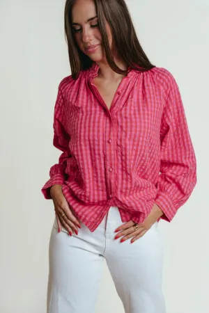 Perry Top (Pink/Red Check)