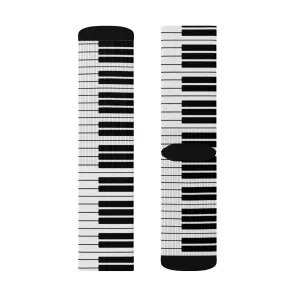 Piano Keys Adult Crew Socks